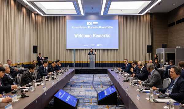 한국무역협회는 19일(수, 현지시간) 폴란드 바르샤바에서 폴란드 투자청 및 폴란드 경영자협회와 공동으로 ‘한-폴란드 비즈니스 라운드 테이블’을 개최했다. (사진=무협제공)